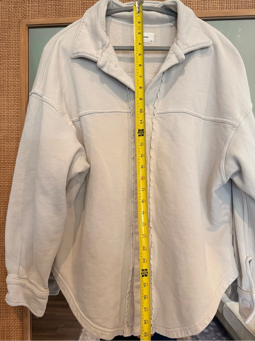 ♡ Joah Brown French Terry Oversized Button Down - Picture 5 of 8